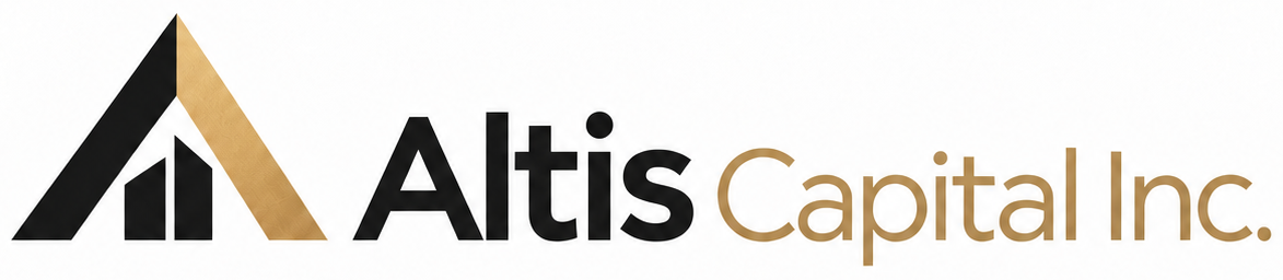 Altis Capital Inc. black and gold logo